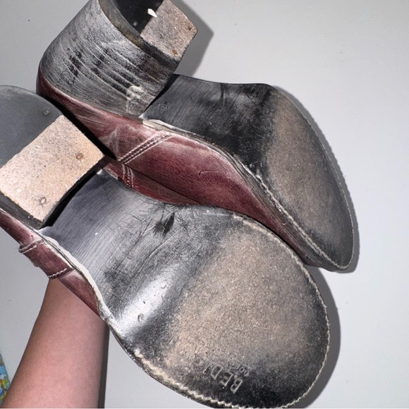 Bed Stu Liberate Maroon Harness Boots Size 7 - Picture 6 of 11